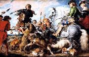 Peter Paul Rubens A 1615-1621 oil on canvas 'Wolf and Fox hunt' painting by Peter Paul Rubens oil painting on canvas